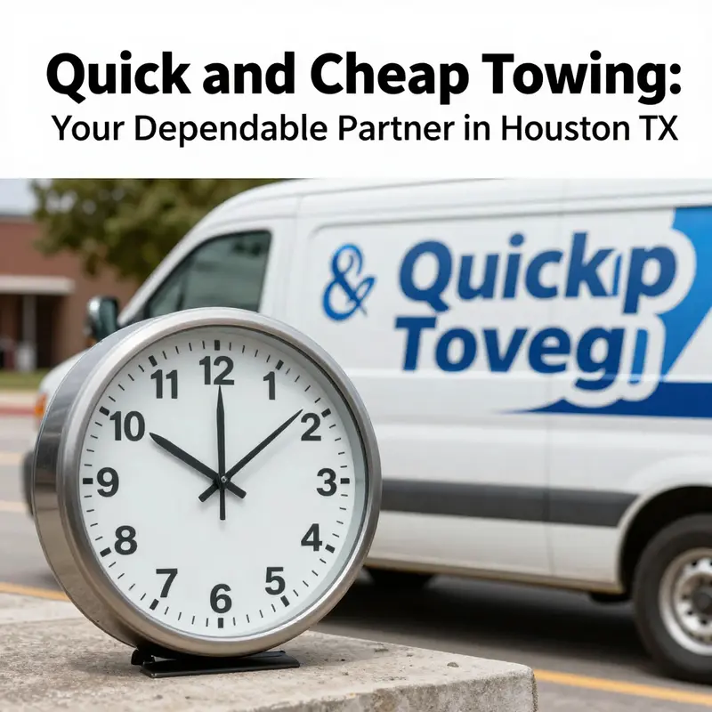 A Quick & Cheap Towing truck on-site assisting a vehicle in need, exemplifying their affordable services.