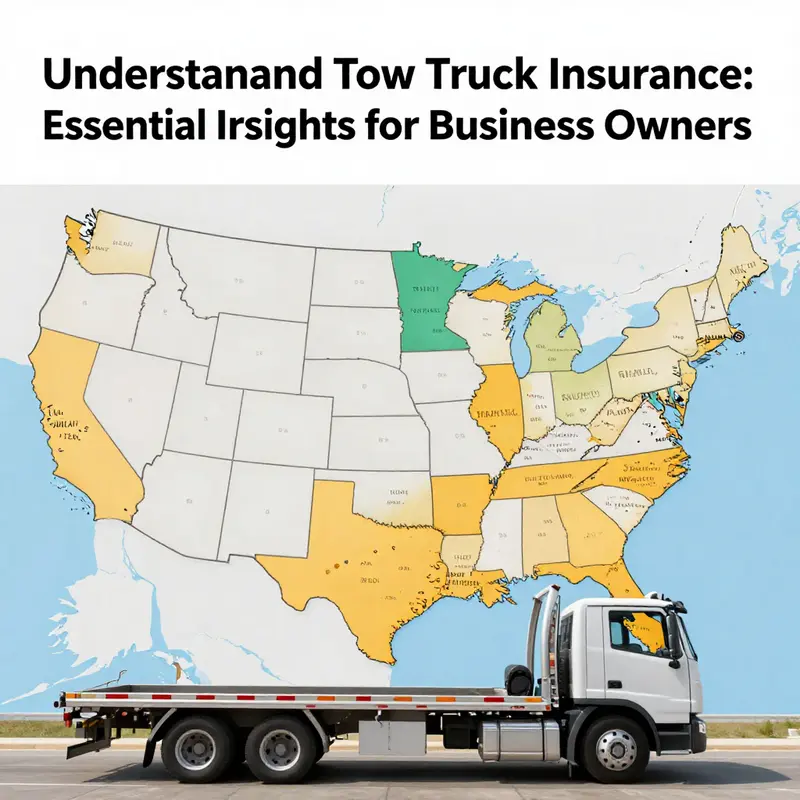 Factors that influence tow truck insurance pricing are visualized in this informative infographic.