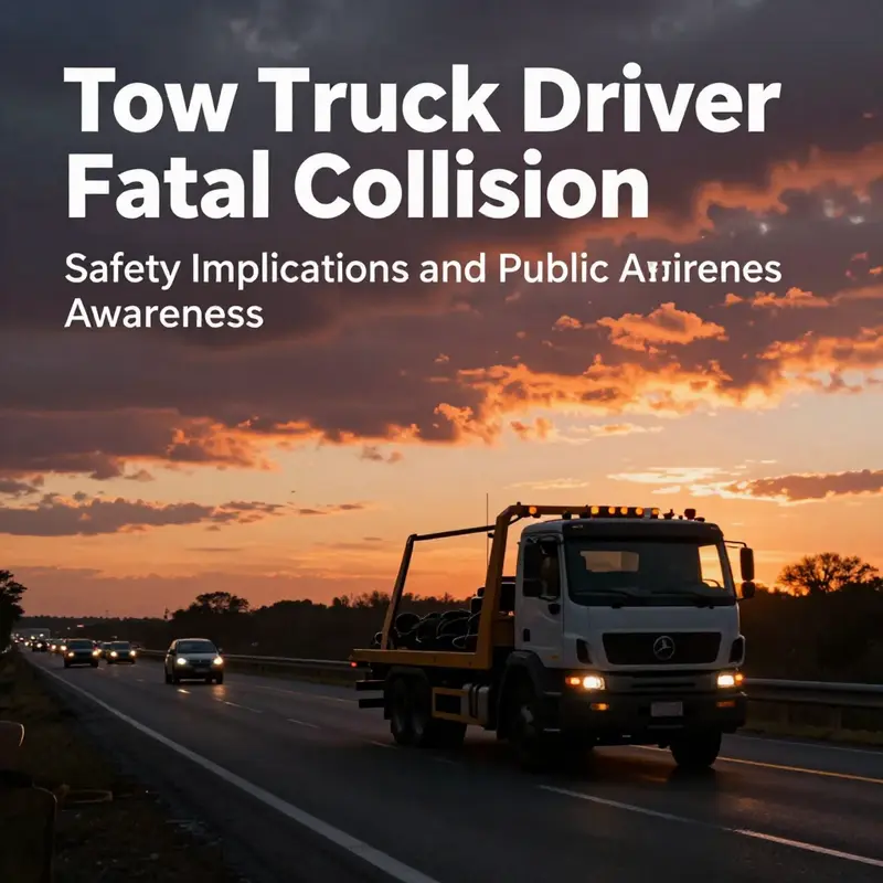 Silhouette of a tow truck on a highway during sunset, symbolizing roadside safety.