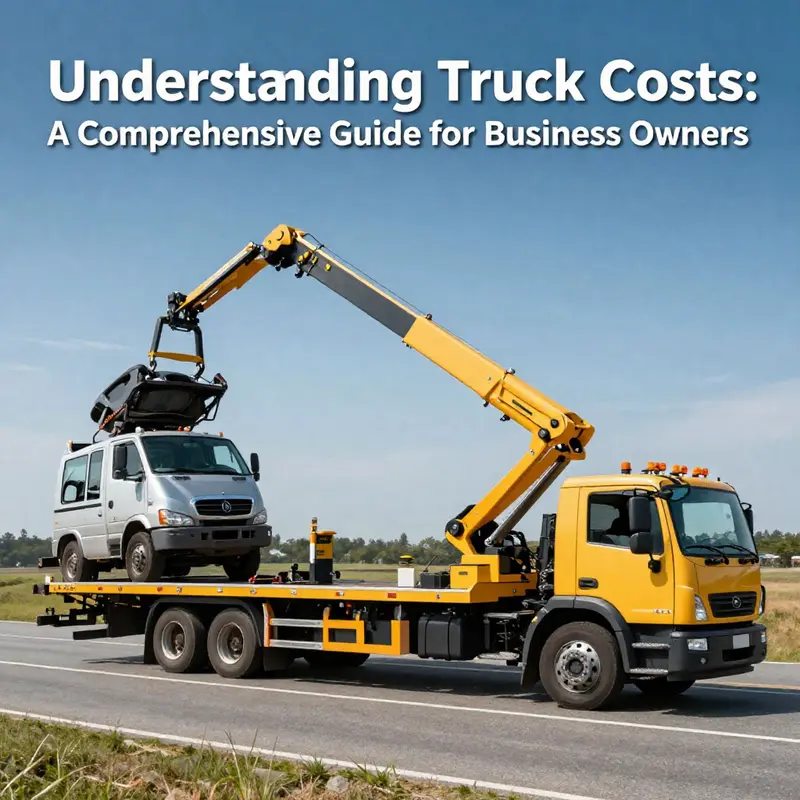 Various types of tow trucks showcasing their sizes and specifications.