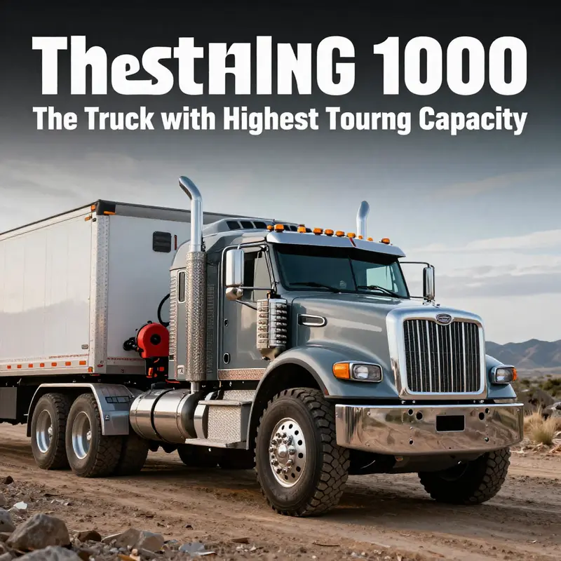 The Sterling 1000 exemplifies the highest towing capacity with its powerful build and intricate towing setup.