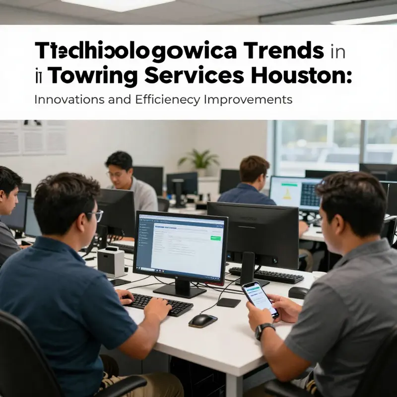 A glimpse into the diverse towing services offered in Houston, featuring various towing vehicles at work.