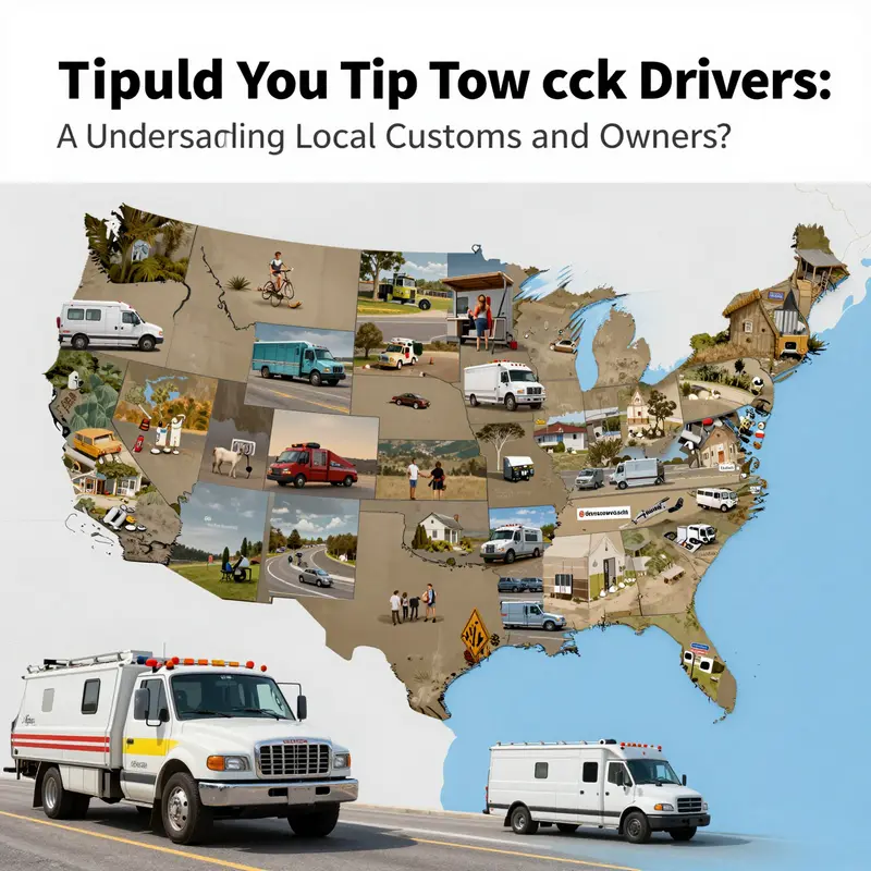 A tow truck driver providing exceptional service to a motorist in need of assistance.