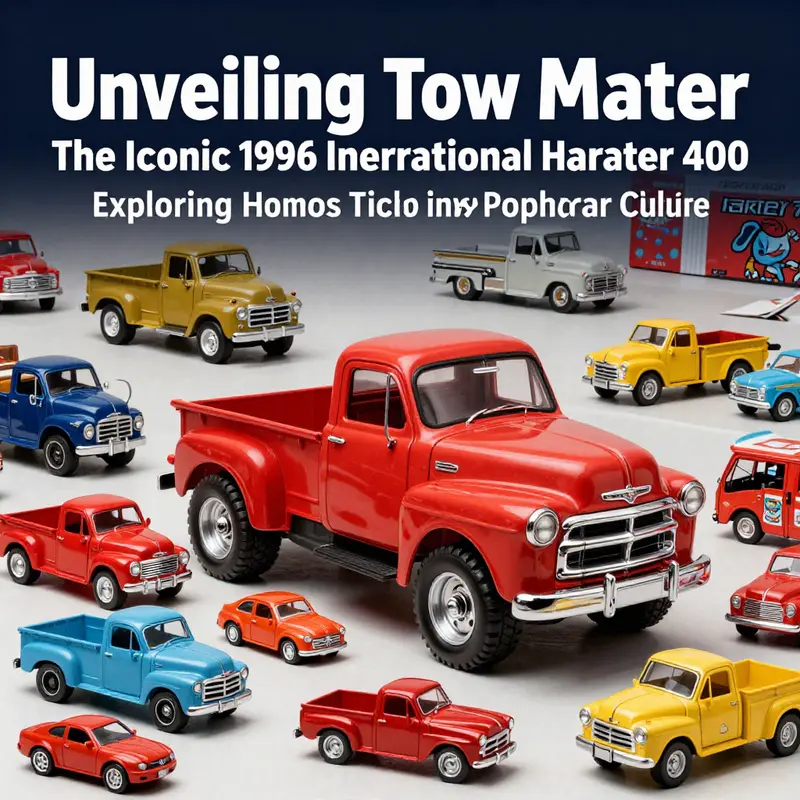 The classic design of the 1956 International Harvester 400, immortalized in Tow Mater.