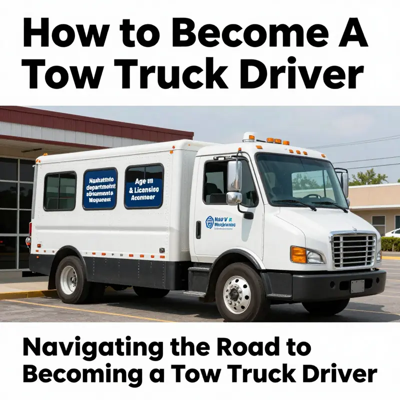 Understanding the age and licensing requirements for aspiring tow truck drivers.