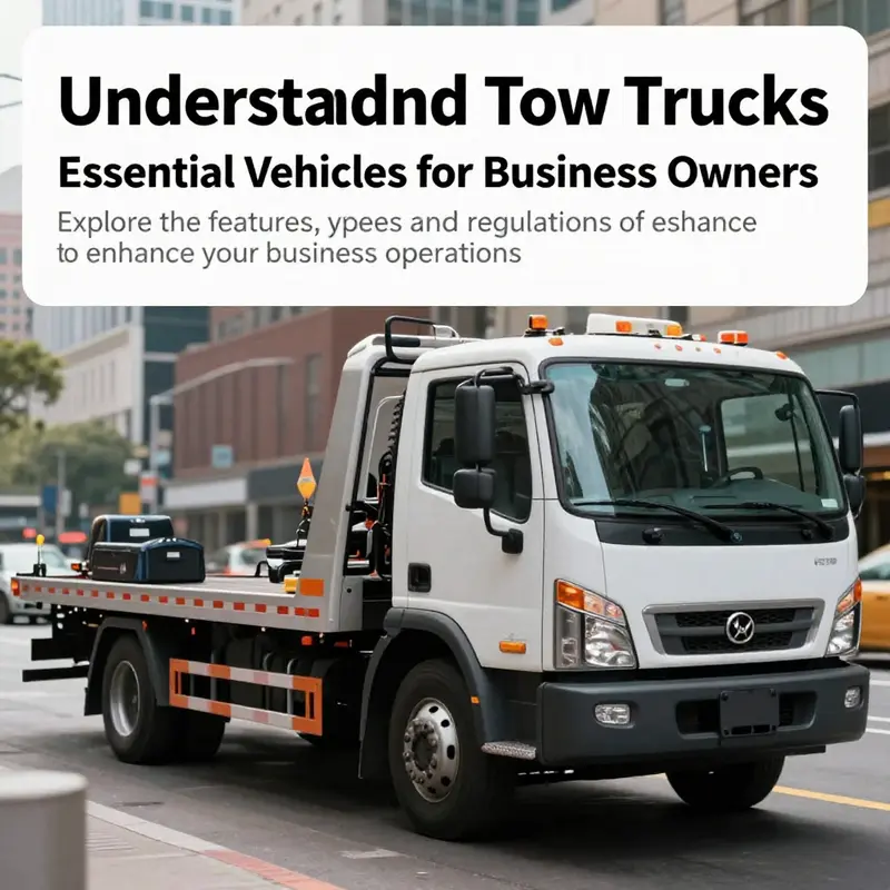 A modern tow truck in an urban environment, emphasizing its importance in transportation and roadside assistance.