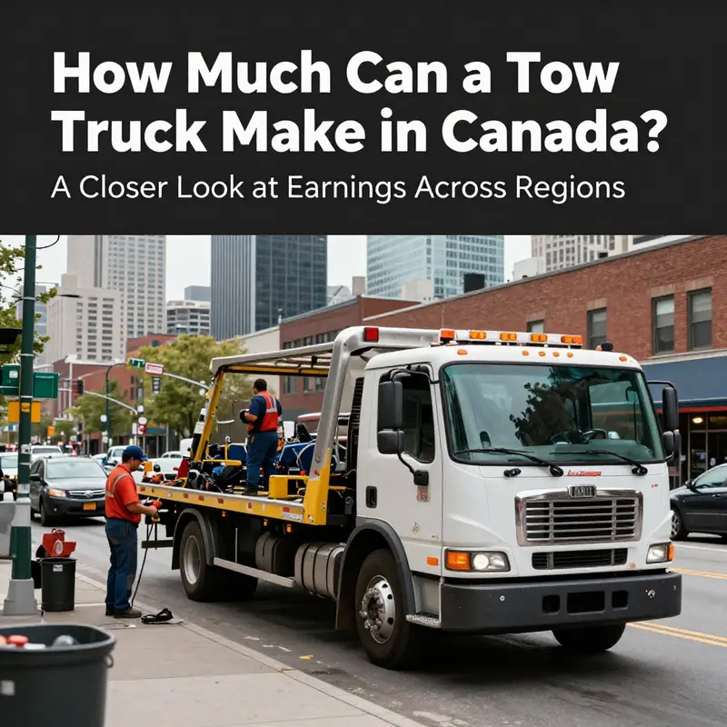 Tow truck drivers in Canada exhibit diverse earning potentials across various provinces and cities.