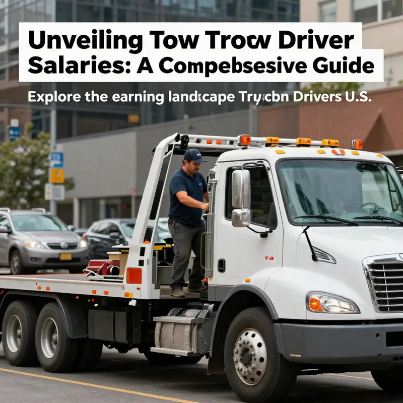 Photo-realistic image of a tow truck driver handling roadside assistance, showcasing professionalism and readiness.