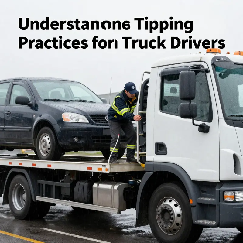 A tow truck driver demonstrating exceptional service in challenging conditions.
