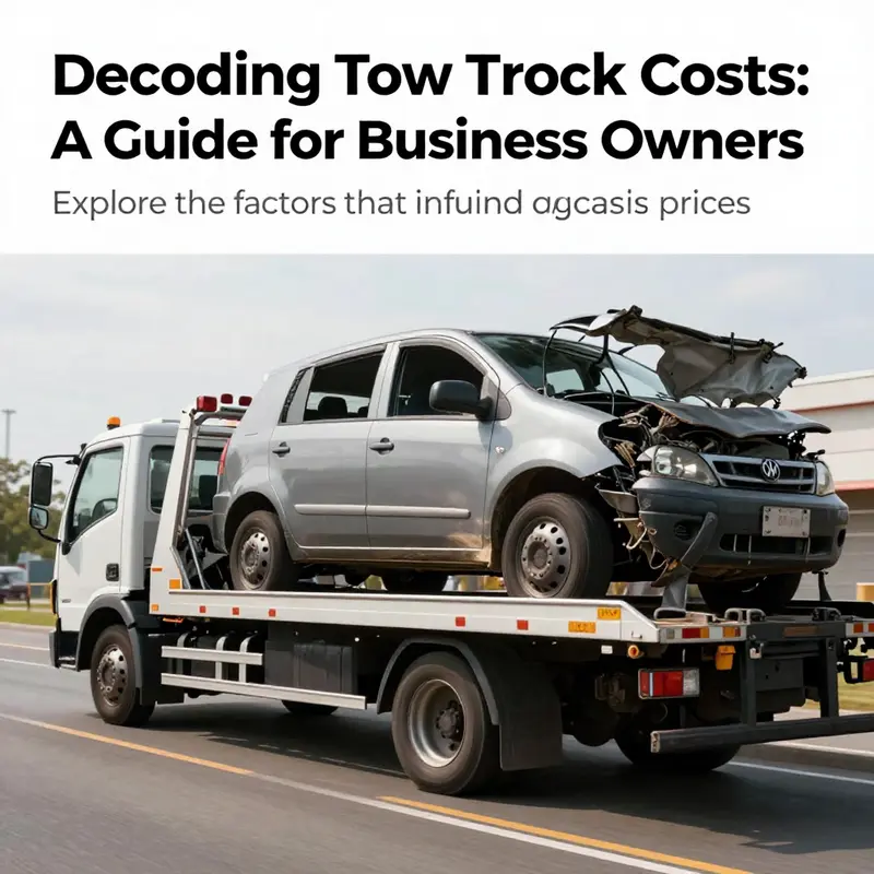A realistic depiction of a tow truck towing a broken vehicle on the roadside, emphasizing the practicalities and importance of towing services.