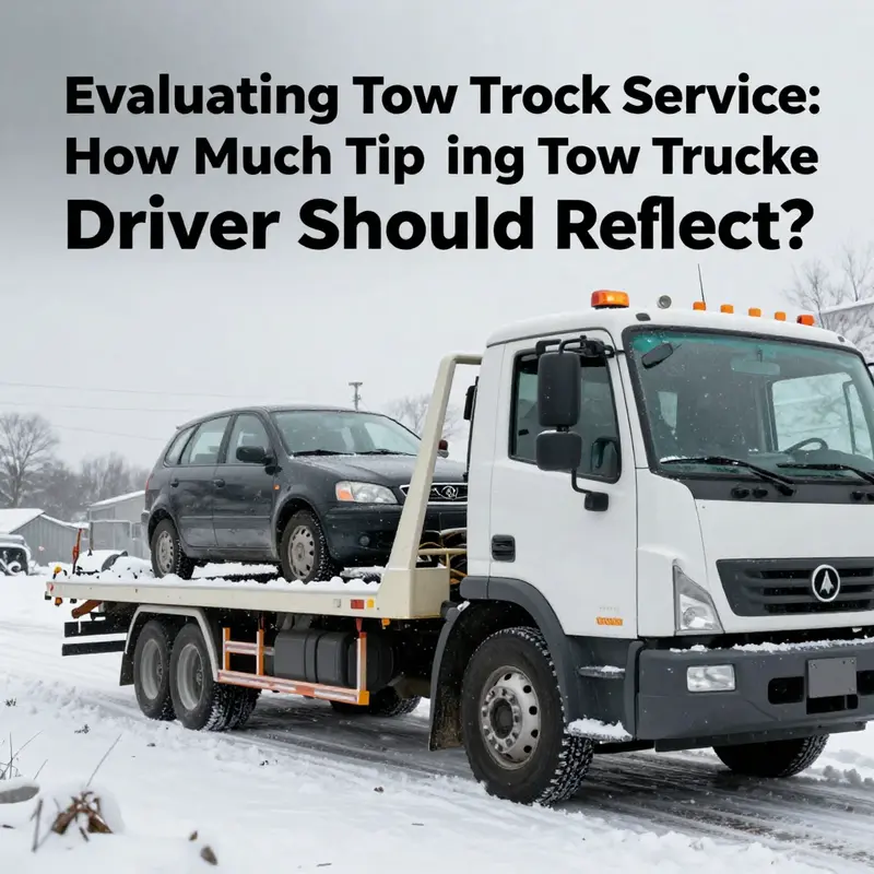 A pleasant interaction between a tow truck driver and a grateful customer.