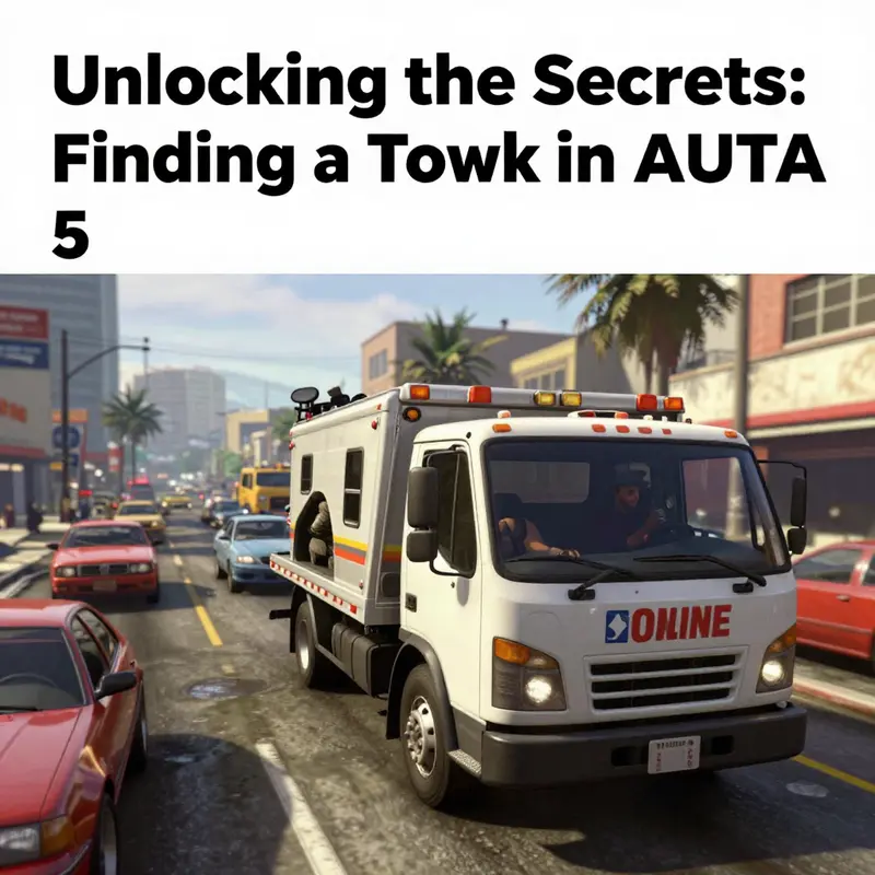 The FIB lot in GTA 5, featuring the consistently available Tow Truck.