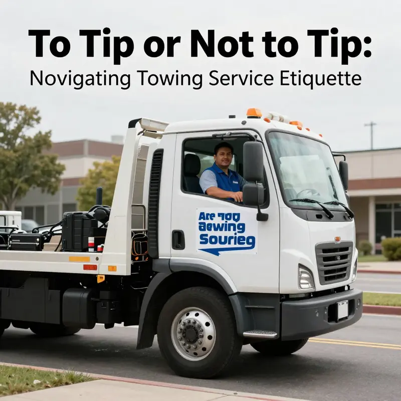 A professional tow truck driver ready to assist, depicting the structured fee services in the towing industry.