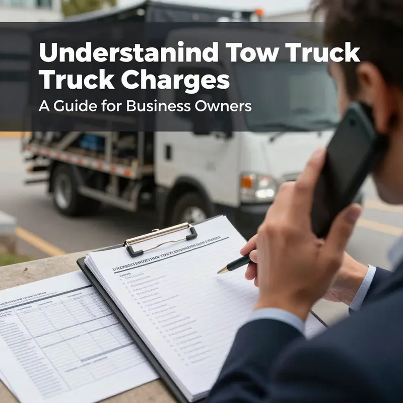 A visual representation of the factors impacting tow truck pricing.