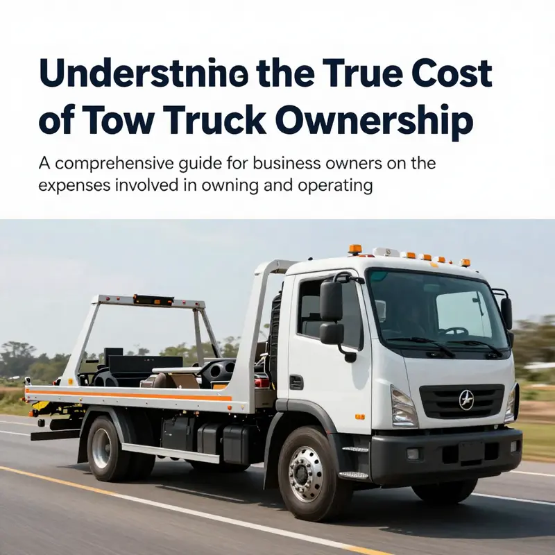 A tow truck on the road, symbolizing professionalism and reliability in the towing industry.