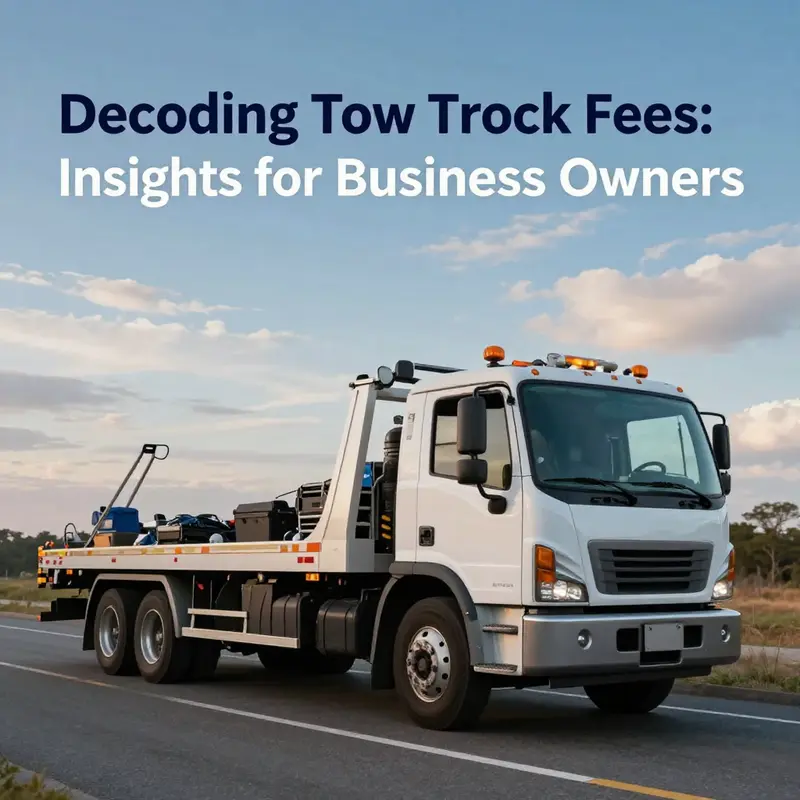 A tow truck on the road ready to provide service, symbolizing reliability and quick response for roadside assistance.