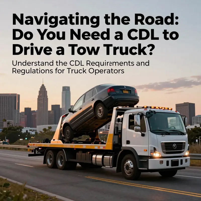 Tow truck lifting a vehicle at sunset, showcasing towing services in action.