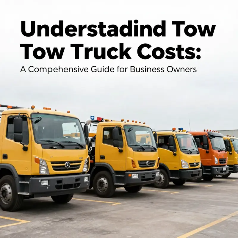 A variety of tow trucks, illustrating the diverse options available in the market.