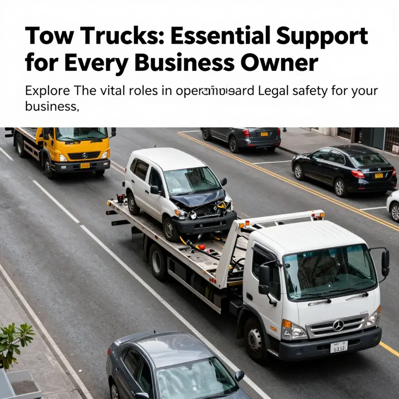 A city street filled with tow trucks assisting with roadside vehicle recovery and addressing parking violations.