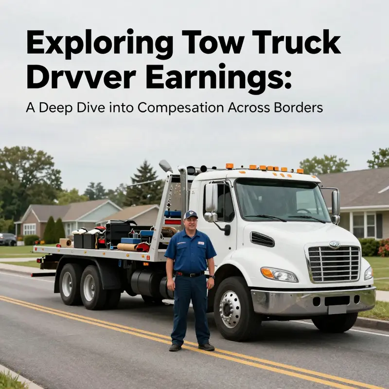 A Canadian tow truck driver providing essential roadside assistance, illuminating the role and earnings potential in Canada’s towing industry.