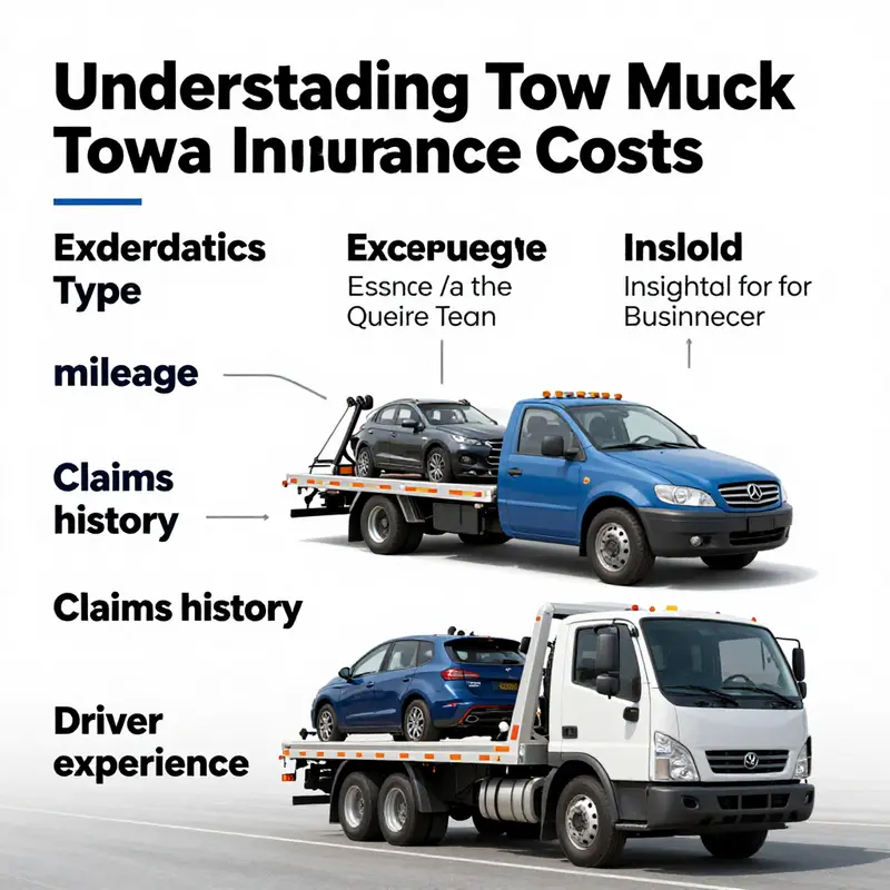 Factors that influence tow truck insurance pricing are visualized in this informative infographic.