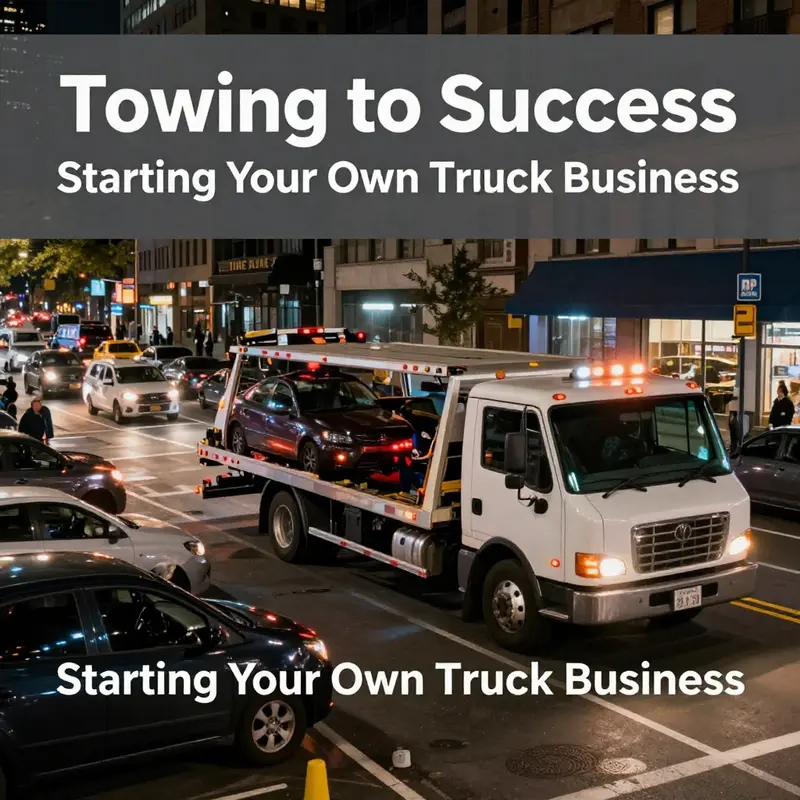 A tow truck assisting a stranded vehicle, illustrating the critical nature of market demand in the towing industry.