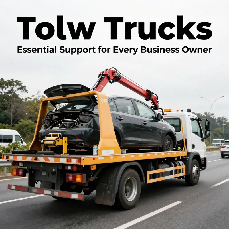 A tow truck actively assisting a disabled vehicle, highlighting its crucial role in roadside recovery.