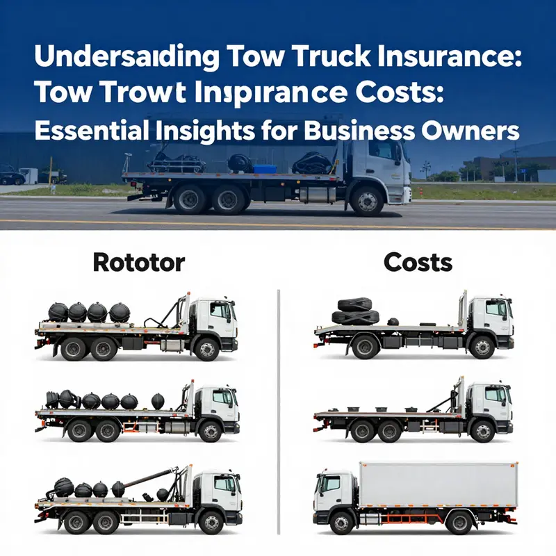 Factors that influence tow truck insurance pricing are visualized in this informative infographic.