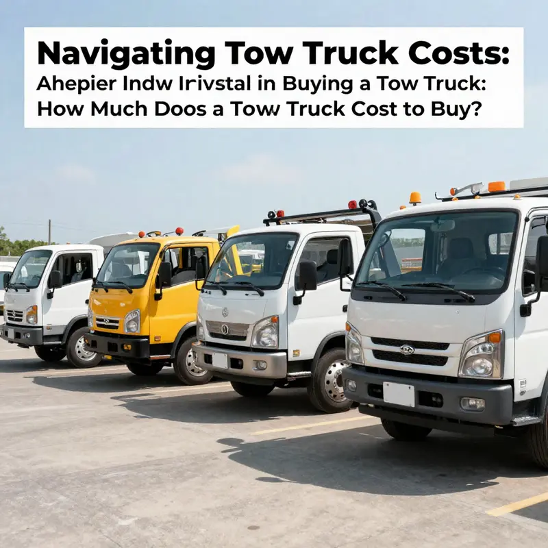 Diverse range of tow trucks highlighting their different sizes and functionalities.