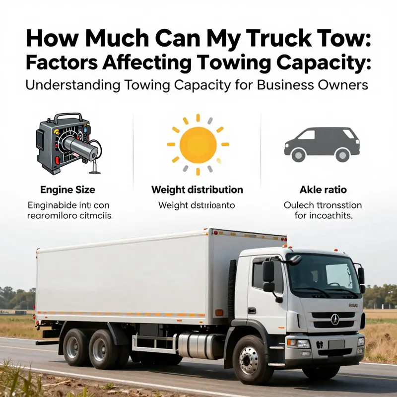 A truck successfully towing a large trailer, illustrating the importance of understanding towing capacity.