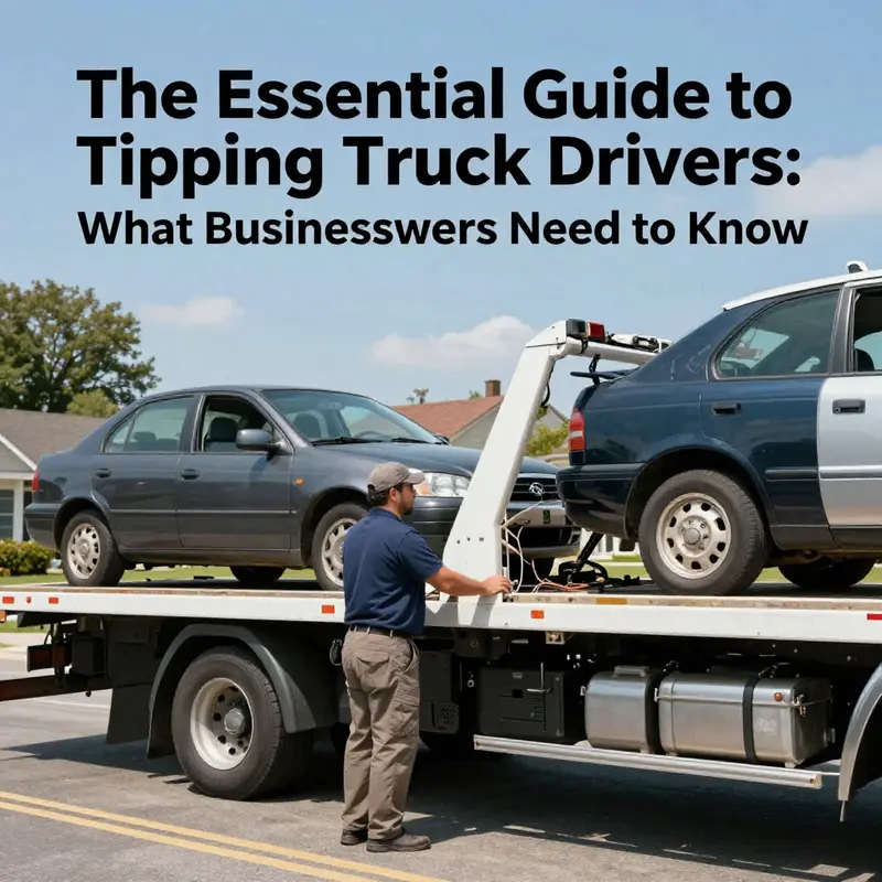 A tow truck driver providing assistance, reflecting the essence of quality service deserving of a tip.