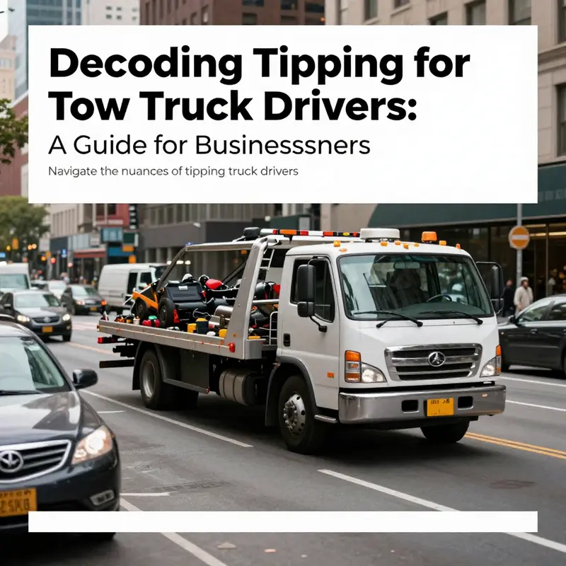 A tow truck operating in an urban environment, capturing the essence of towing dynamics.