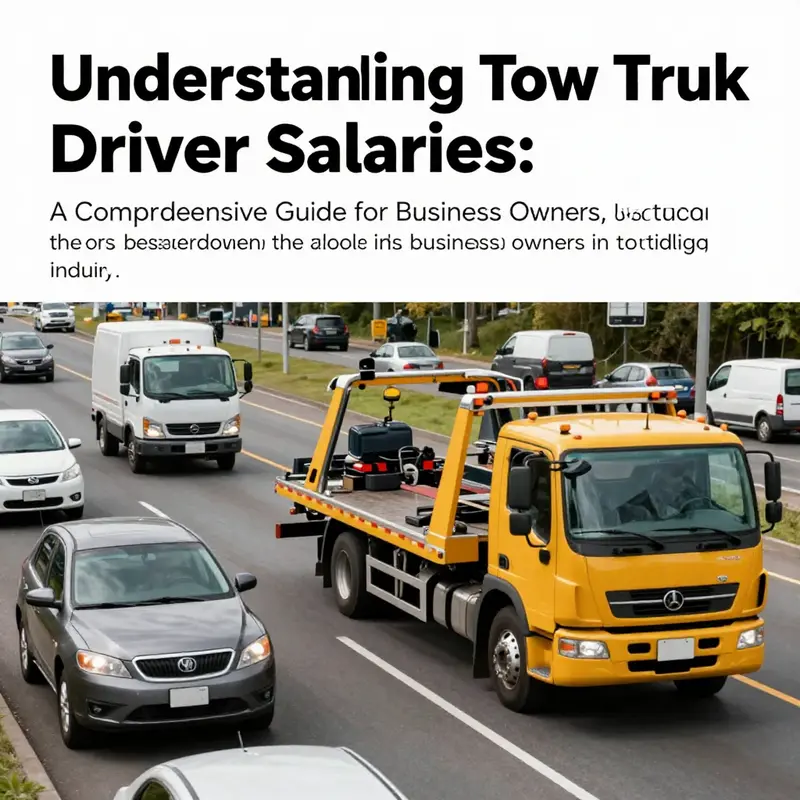 A busy road scene featuring various tow trucks assisting vehicles, highlighting the significance of driver salaries.