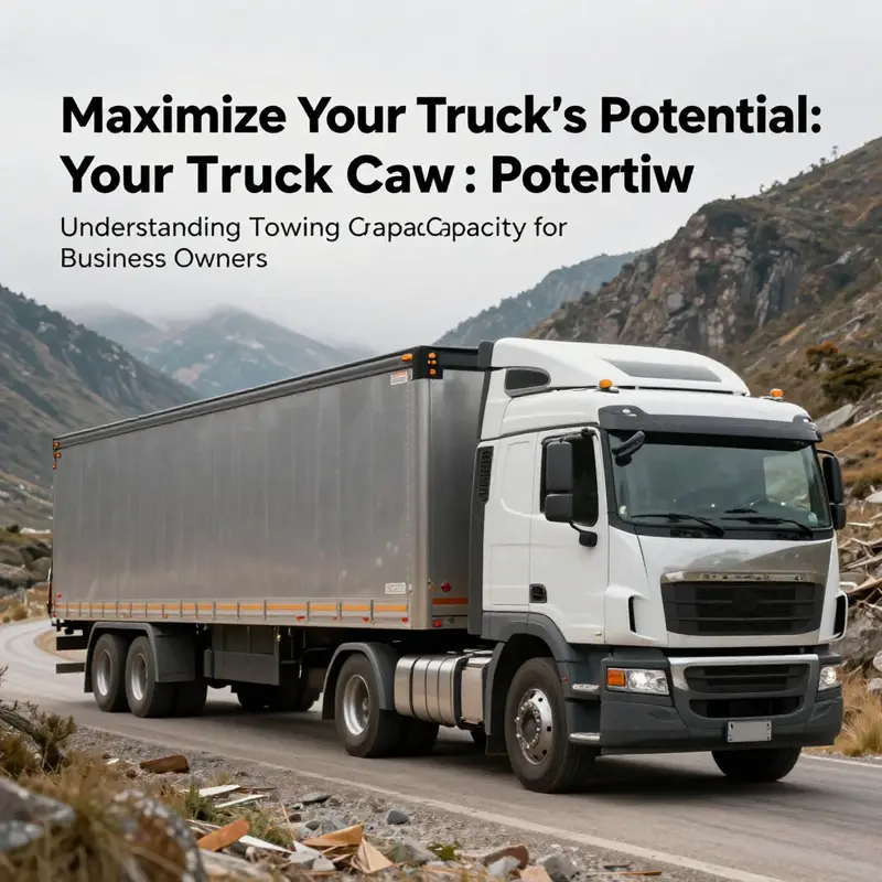 A truck successfully towing a large trailer, illustrating the importance of understanding towing capacity.