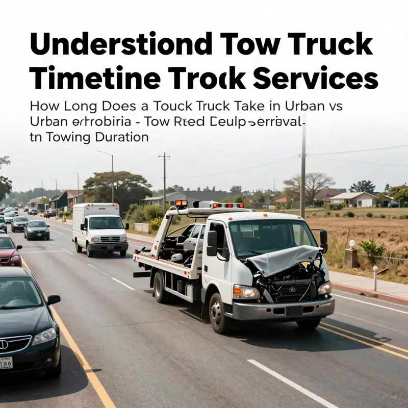 Comparing urban rush and rural waits: tow truck response times vary significantly.