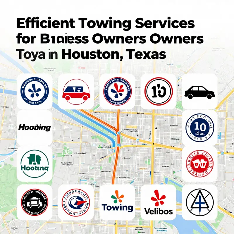 A professional towing truck in Houston, Texas, ready to assist local businesses.