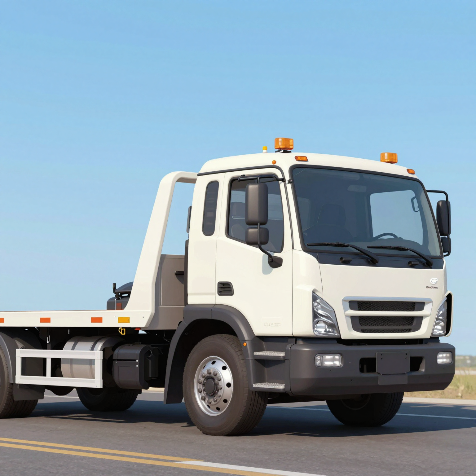 Simple illustration of a tow truck