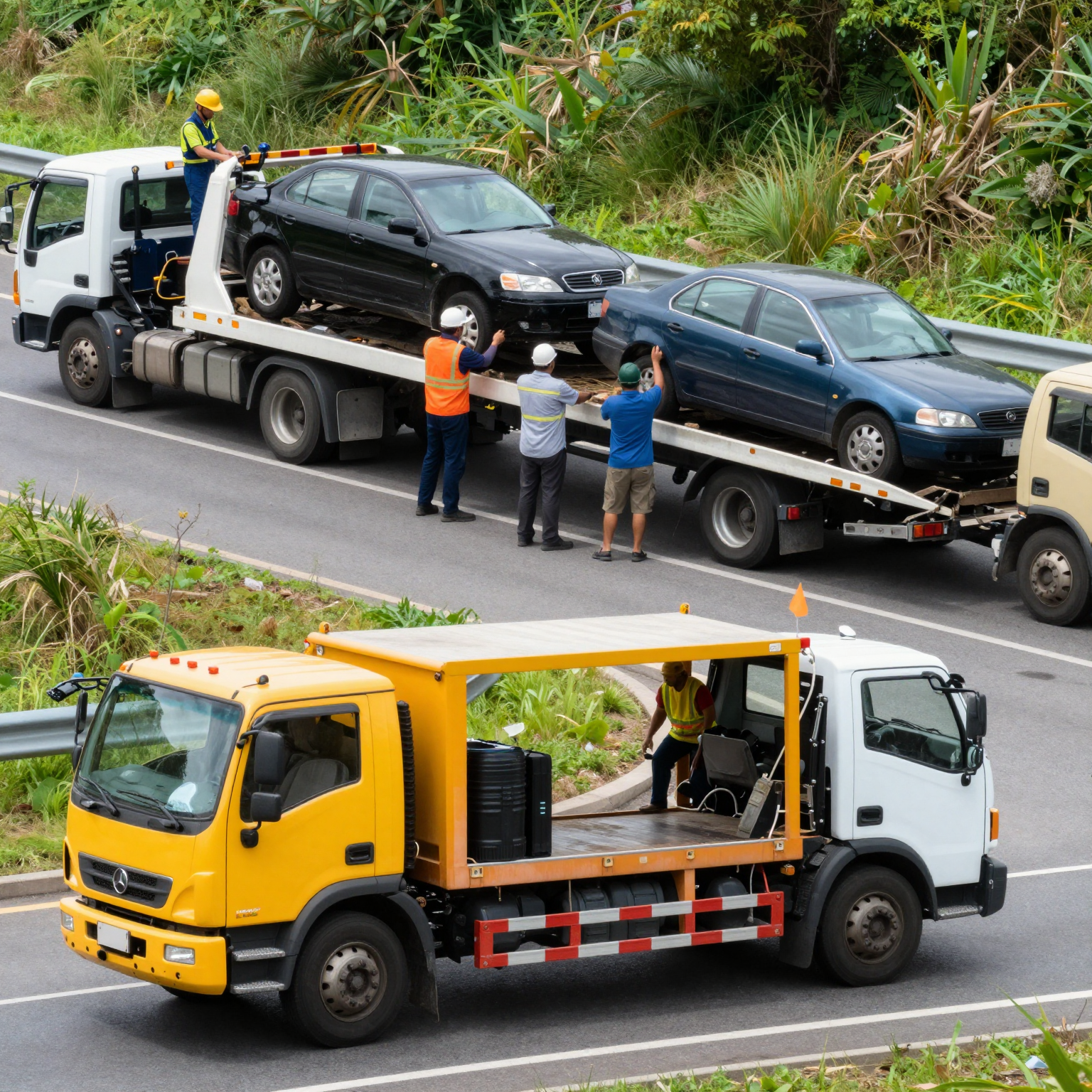 Tow Trucks in Action