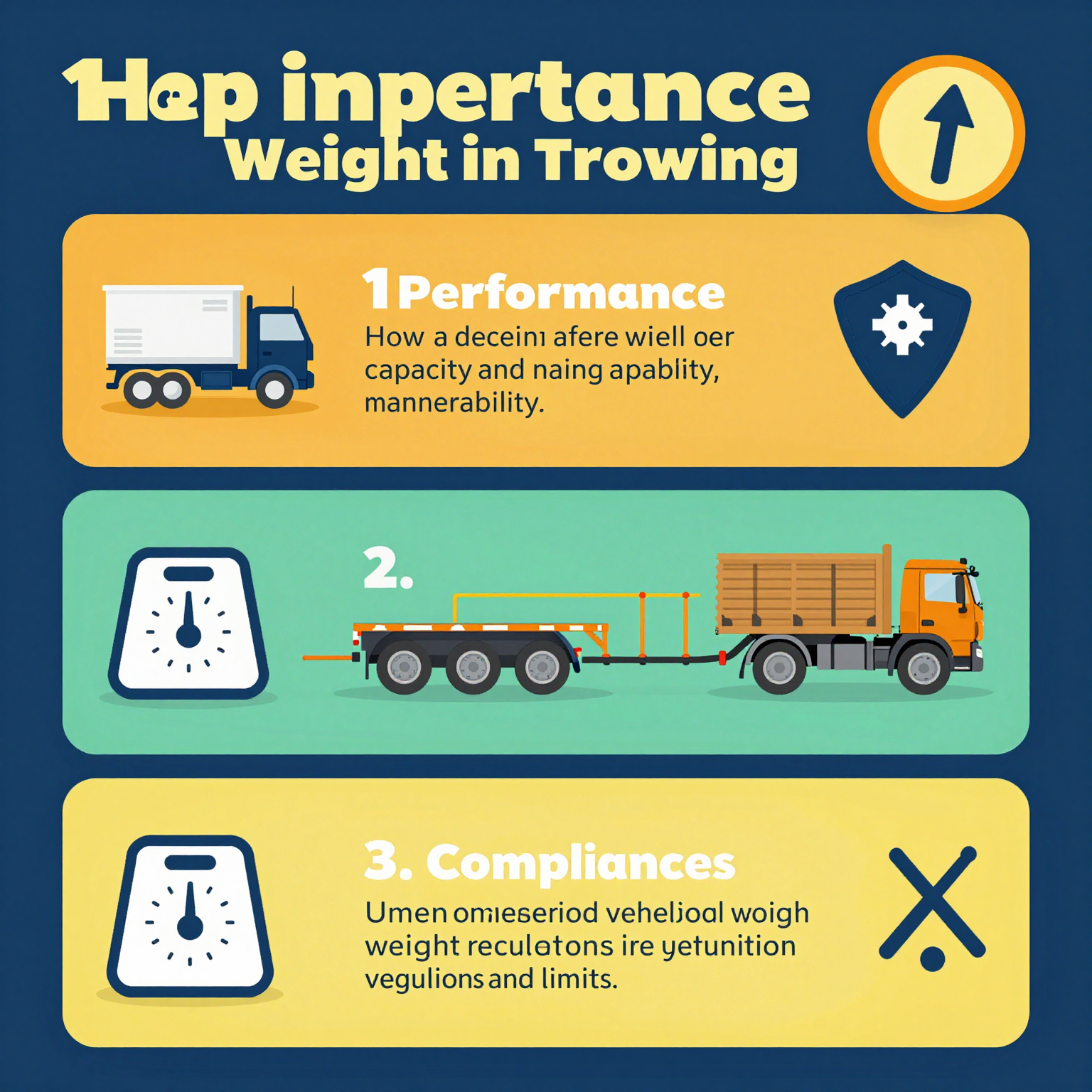 Infographic on the importance of weight in towing