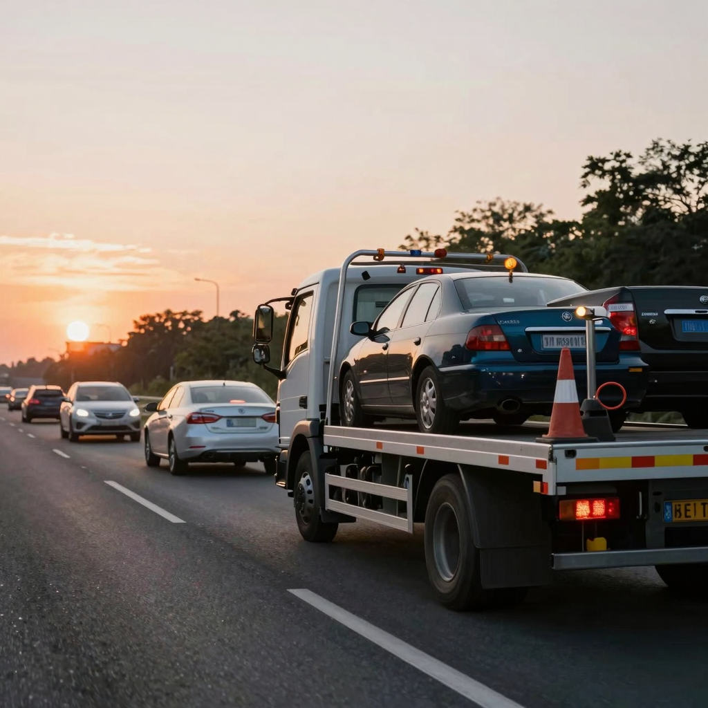 Tow Truck Safety on Highway
