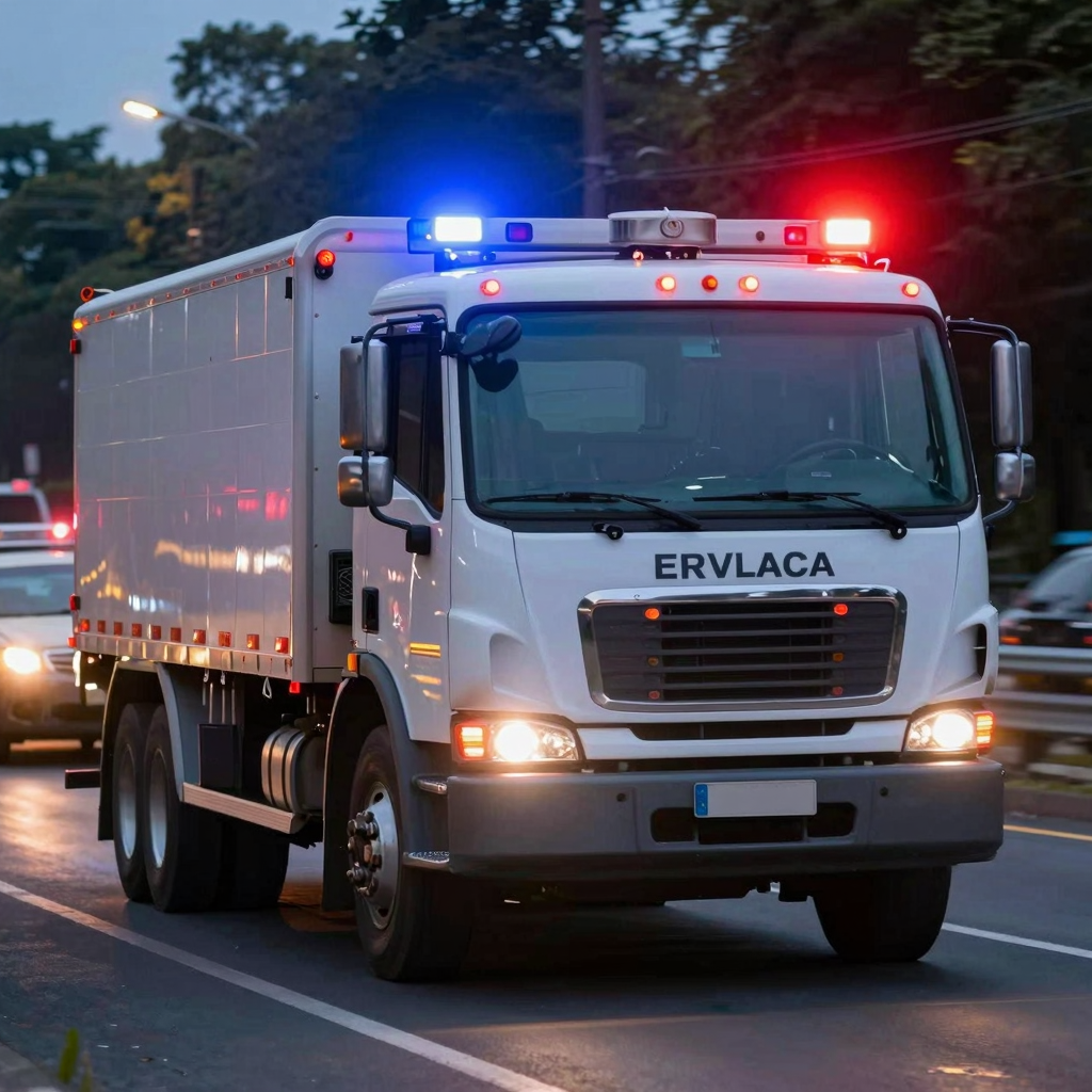 Tow Truck with Lights