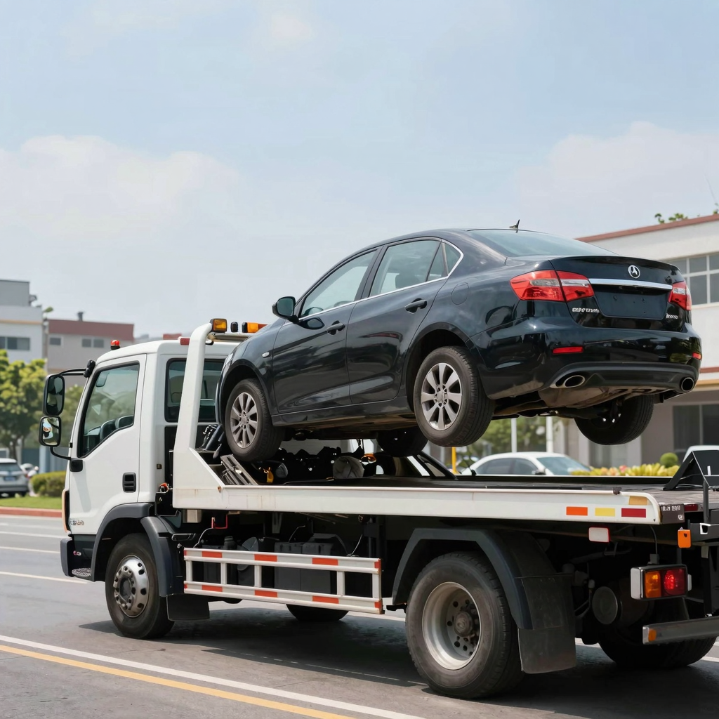 Tow Truck in Action
