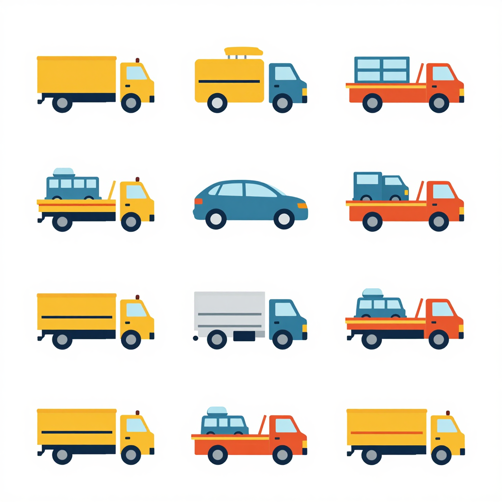 Visual representation of tow truck services