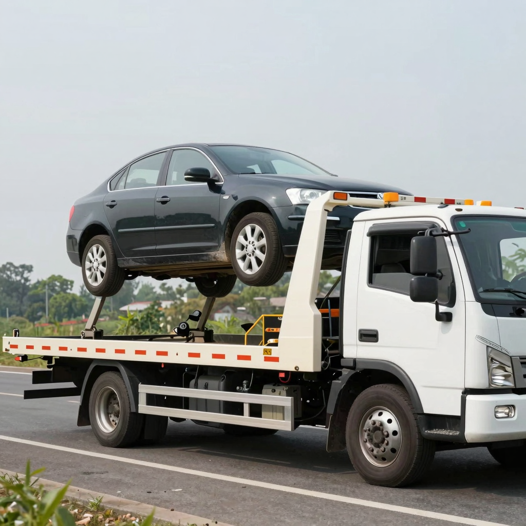 Tow Truck in Action