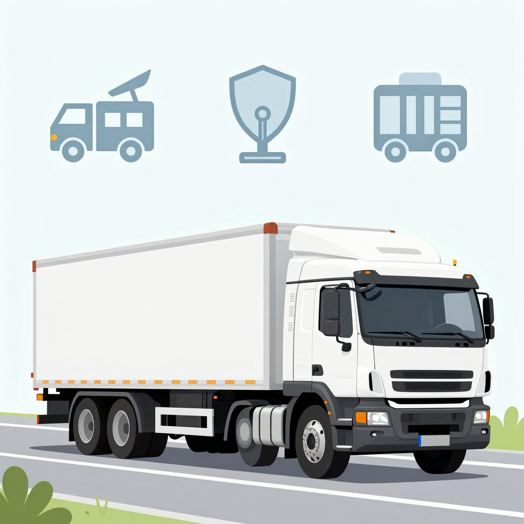 Truck towing a trailer