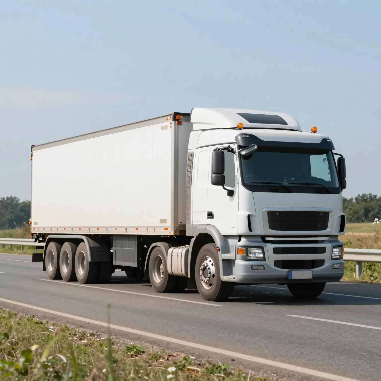 One-Ton Truck Towing a Trailer
