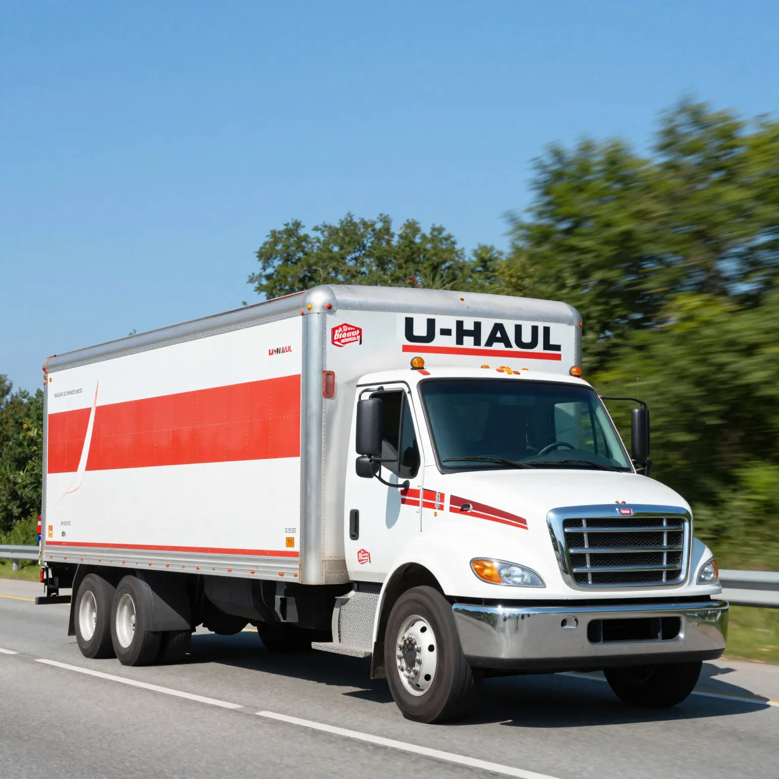 U-Haul Truck Towing a Trailer