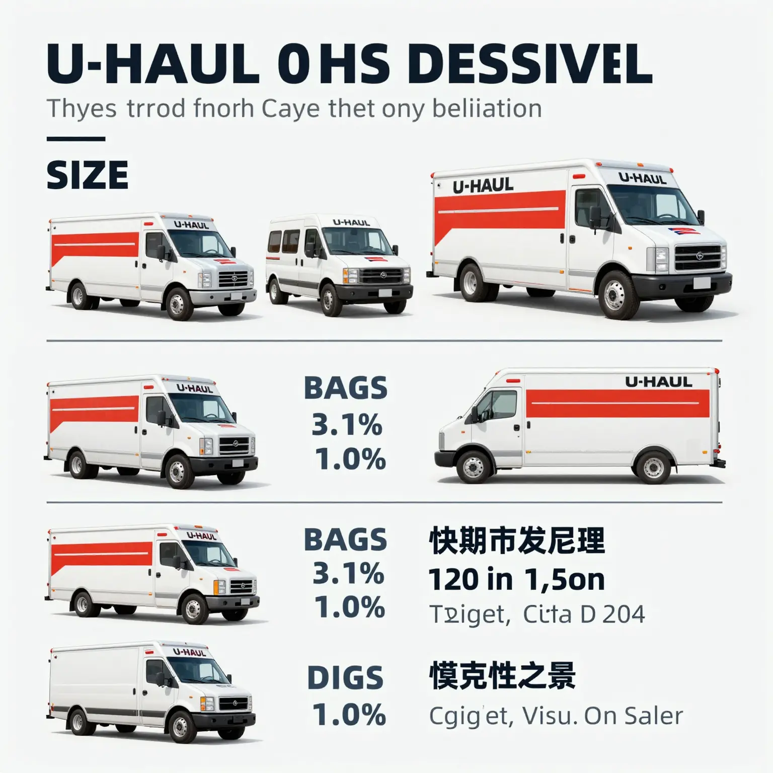 U-Haul Truck Types and Towing Capacities