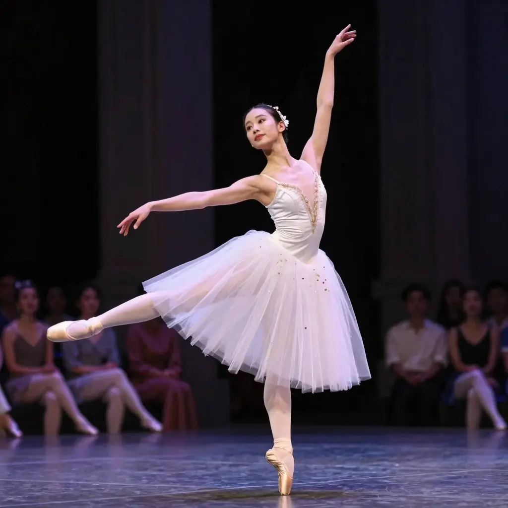 Ballet Dancer in Romantic Tutu