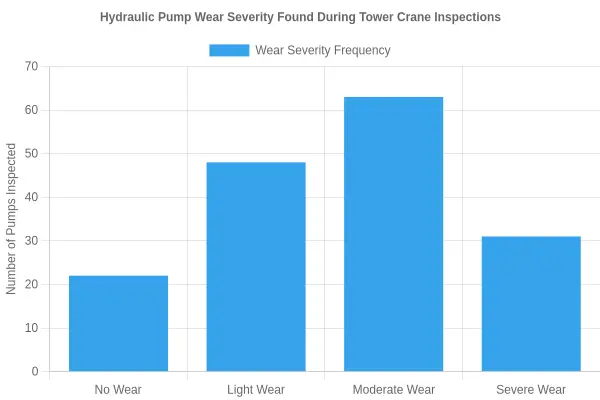 Hydraulic Pump Wear Severity Found During Tower Crane Inspections